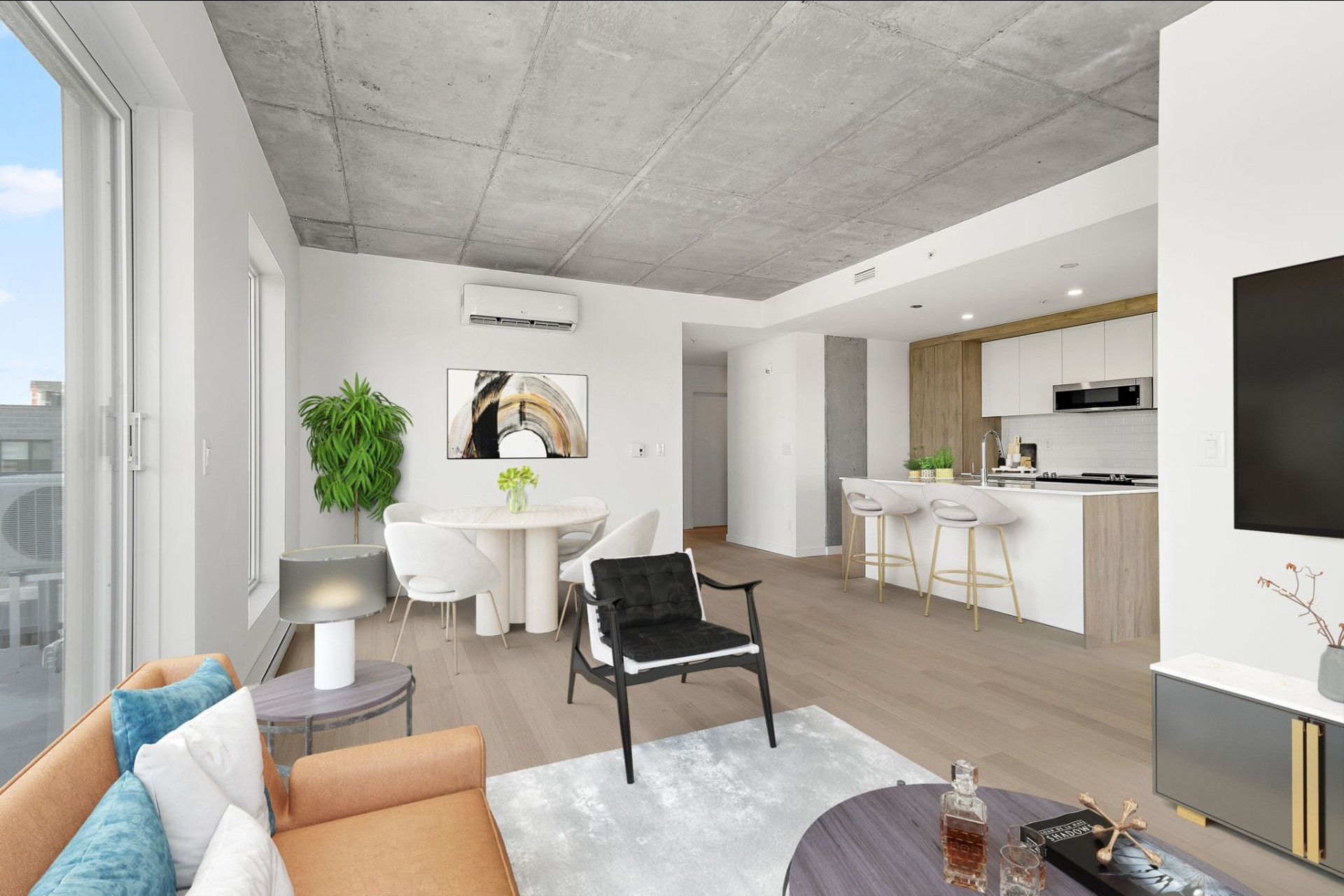 image 2 - Apartment For rent Mercier/Hochelaga-Maisonneuve Montréal  - 7 rooms