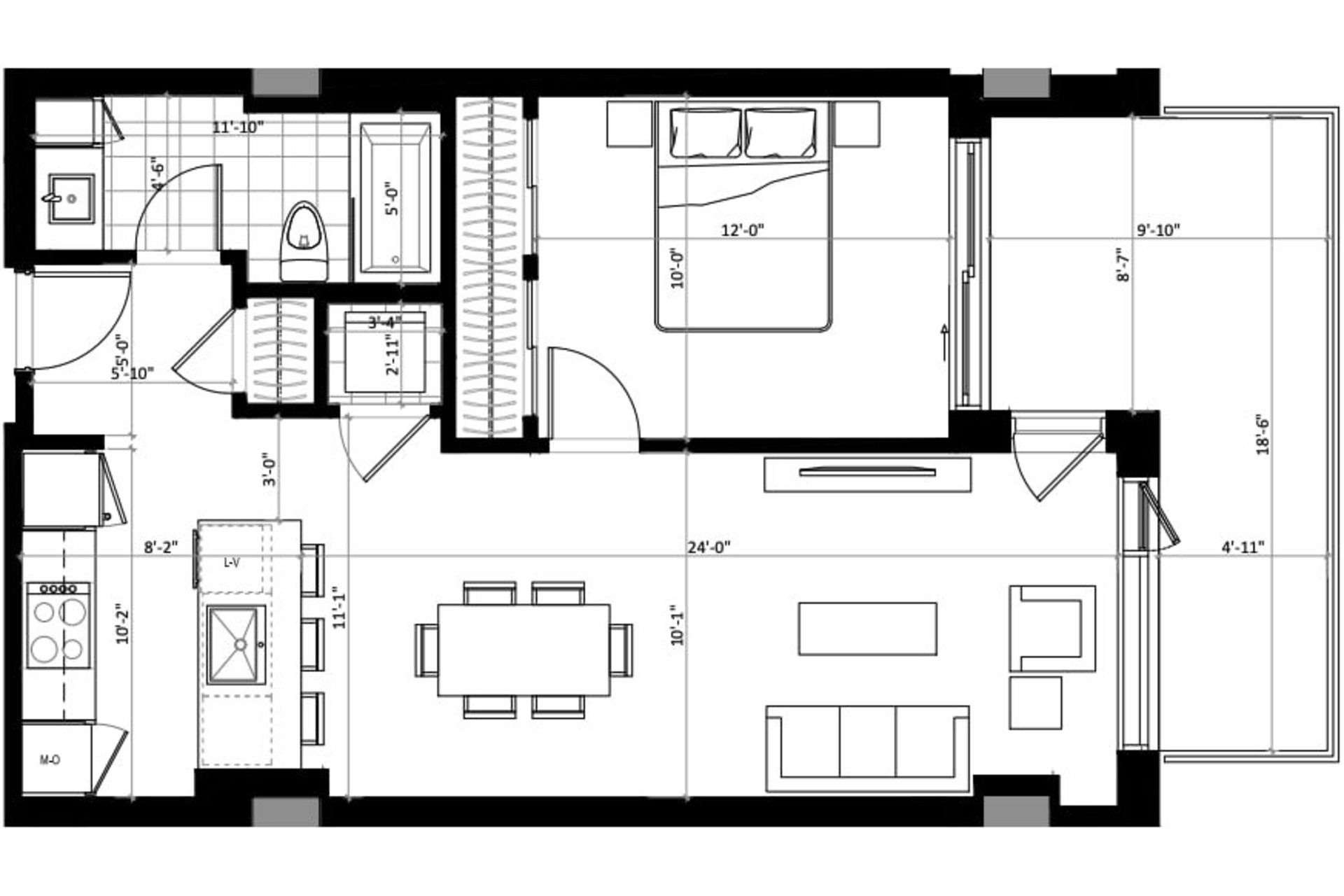 image 37 - Apartment For rent Le Sud-Ouest Montréal  - 3 rooms