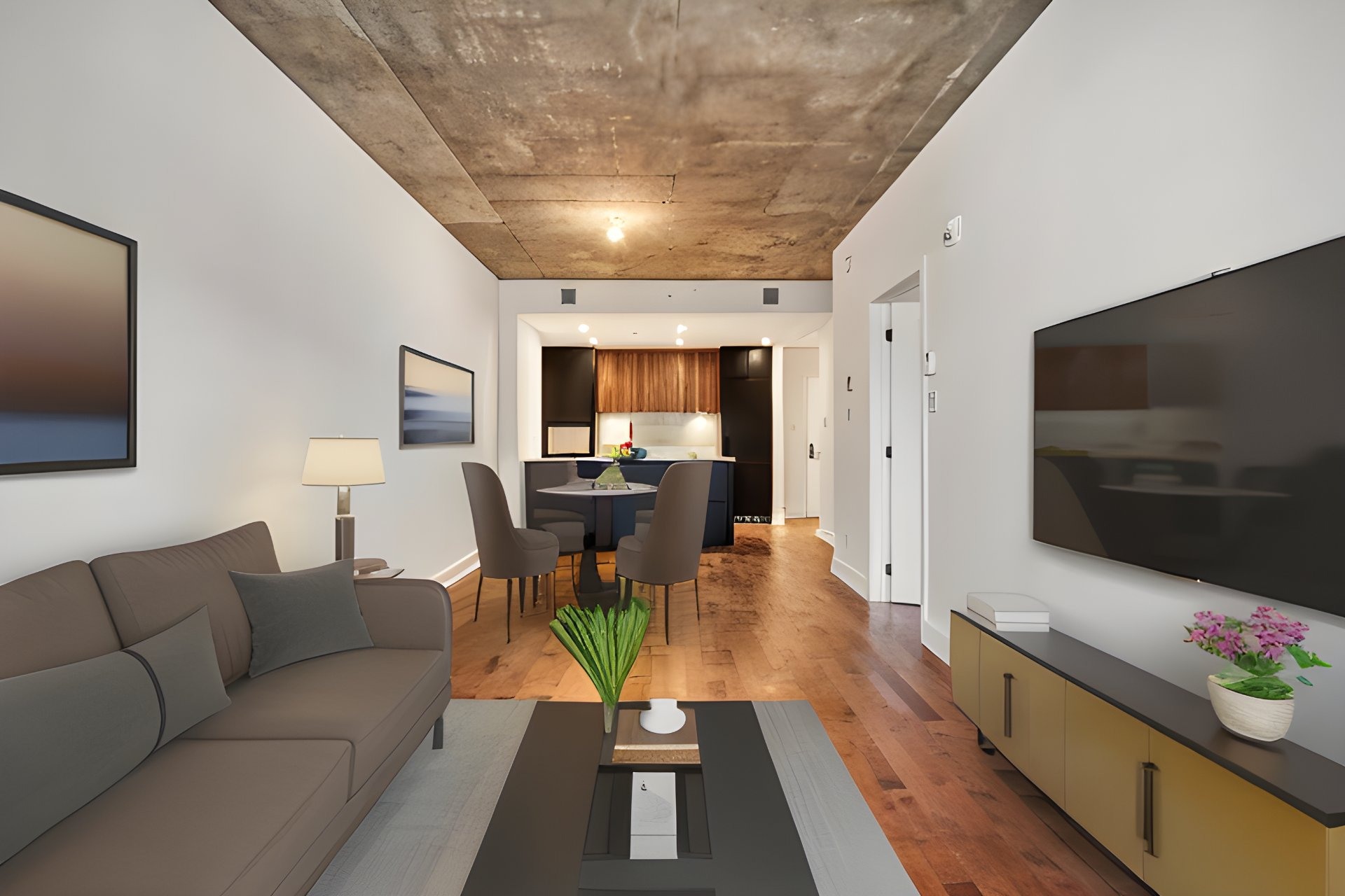 image 3 - Apartment For rent Le Sud-Ouest Montréal  - 3 rooms