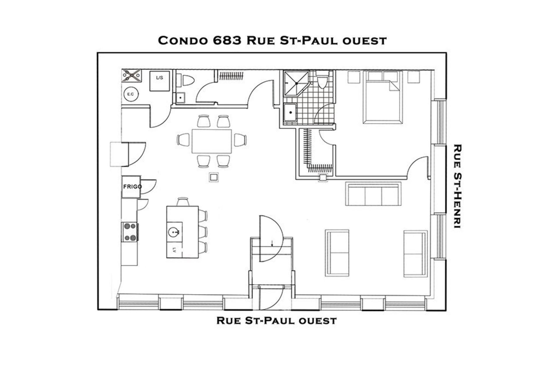 image 15 - Apartment For rent Ville-Marie Montréal  - 3 rooms