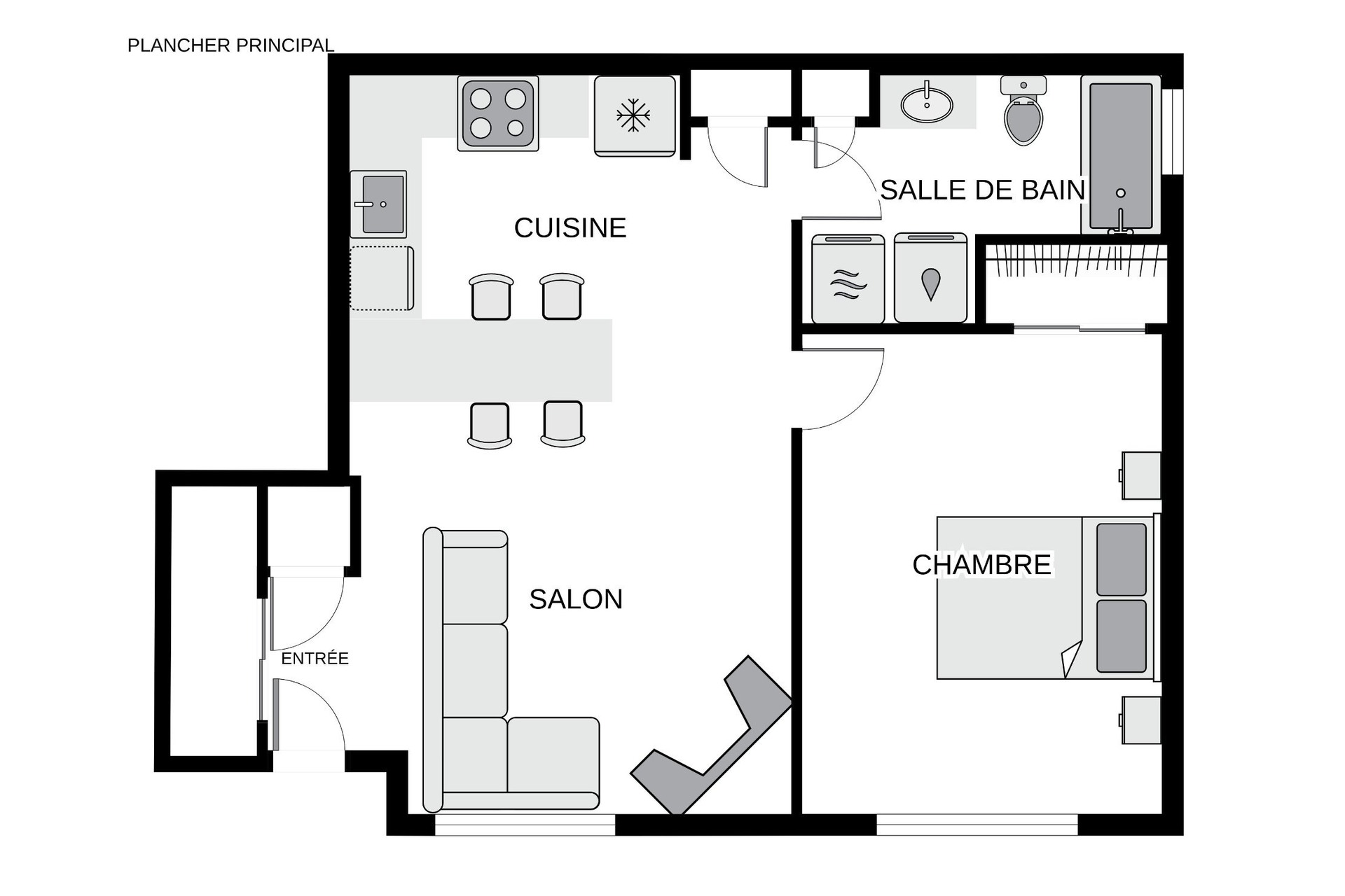 image 4 - Apartment For rent Rivière-des-Prairies/Pointe-aux-Trembles Montréal  - 5 rooms