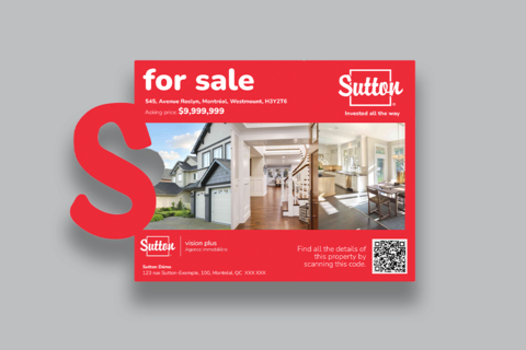Sutton 'S' cardboard - Sold