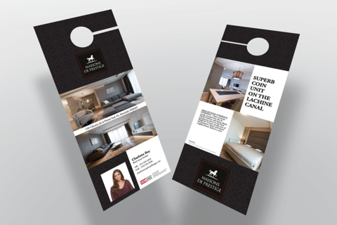 Door Hanger - With Detachable Business Card - Prestige Home V1