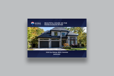 The RE/MAX Collection Postcard with addresses