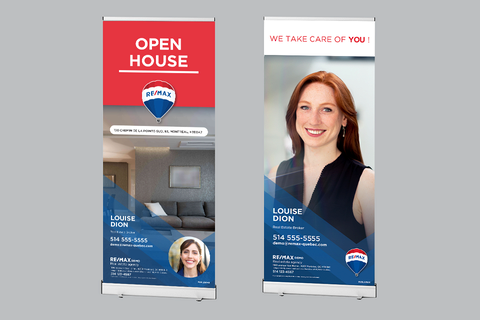 Retractable Banner - Open House / Info broker