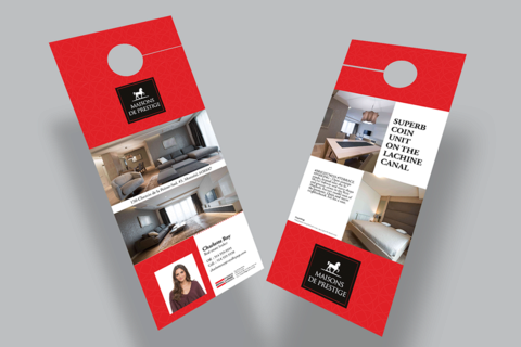 Door Hanger - With Detachable Business Card - Prestige Home V2