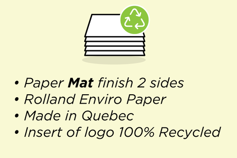 Direct Mail on Non-Glossy Recycled Paper