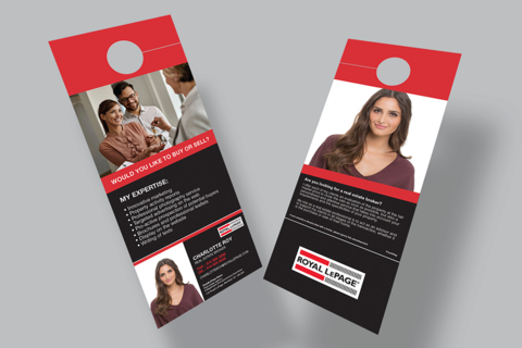 Small Door Hanger - Detachable Business Card - Info broker
