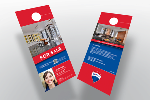 Small Door Hanger - Detachable Business Card - For Sale - 3.5x8.5