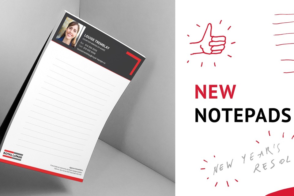 New Notepads &amp; Promotion for your New year's resolutions
