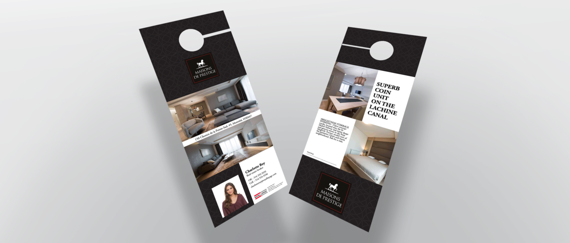Door Hanger - With Detachable Business Card - Prestige Home V1