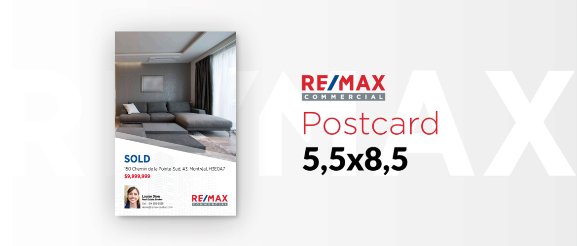 RE/MAX COMMERCIAL - Postcard 5,5x8,5