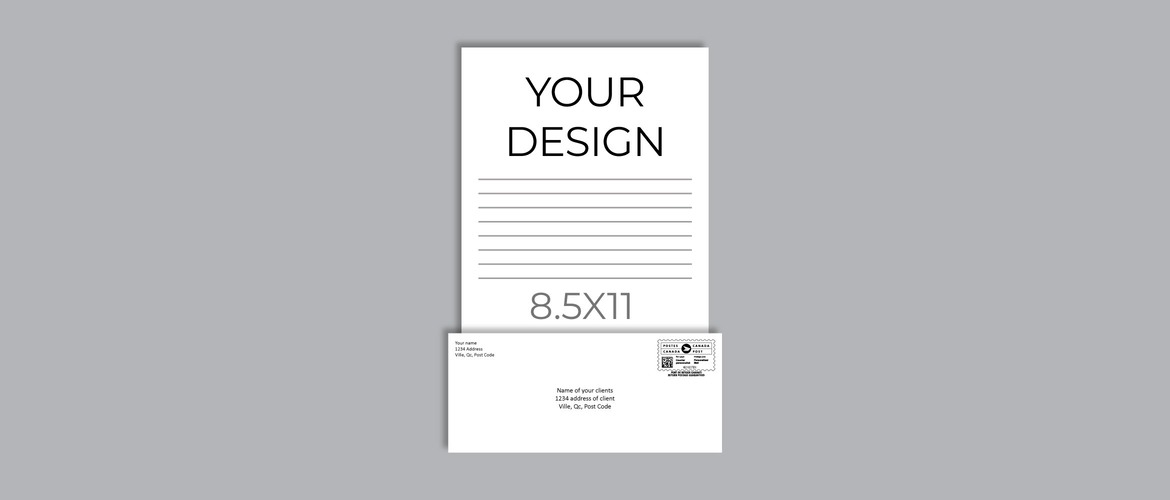 Letter blank - 1 Page - With envelope