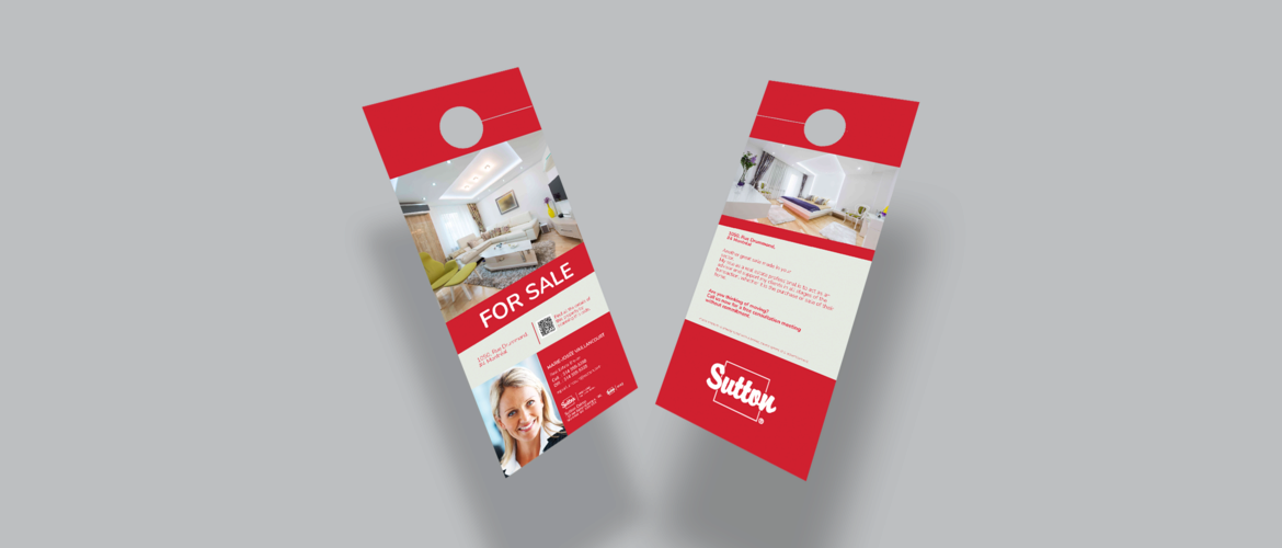 Small Door Hanger - Detachable Business Card - For Sale