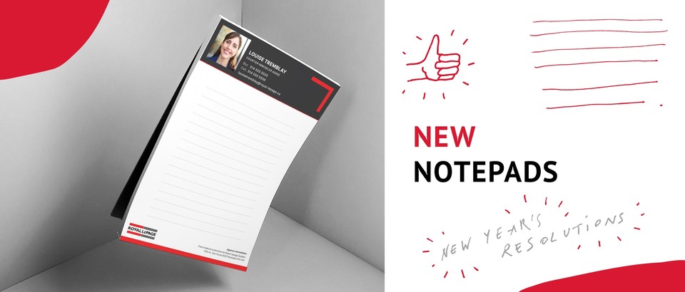 New Notepads &amp; Promotion for your New year's resolutions